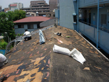 和風住宅 自然素材 住宅の鳥海工務店-東京 大田区：屋根撤去