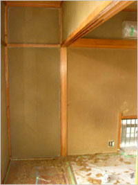 和風住宅 自然素材 住宅の鳥海工務店-東京 大田区：壁リフォーム