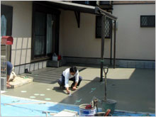 和風住宅 自然素材 住宅の鳥海工務店・２階建て住宅東京都Ｓ様邸・ならし作業