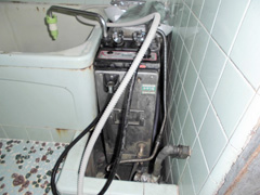 浴室リフォーム　浴槽とバランス釜の交換工事