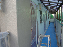 外壁塗装リフォーム・シール工事：大田区　壁ローラー塗装
