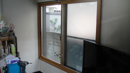 大田区Ｓ邸様洋間窓:インプラス窓の取付